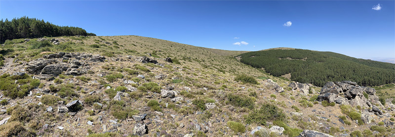 Uitzicht oostkant Sierra Nevada