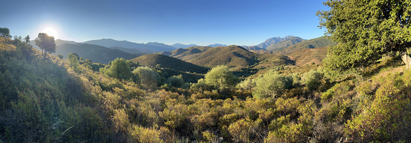 Prachtig landschap op Corsica